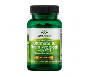 Swanson Ultimate 16 Strain Probiotic with FOS 60vcaps