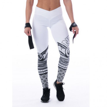 Nebbia Leggings Tights Tattoo 215 White