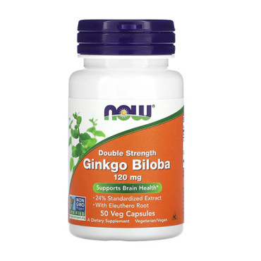 Now Foods Ginkgo Biloba 120mg 50vcaps