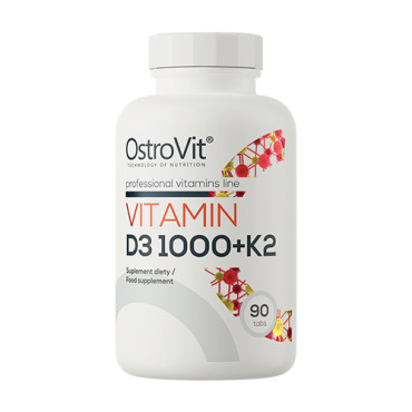 OstroVit Витамин D3 1000IU + K2 90tabs