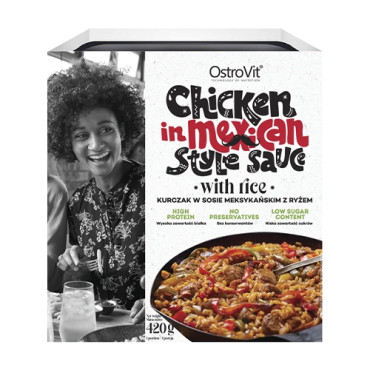 OstroVit Chicken Dish in Mexican Style Sauce with Rice 420g