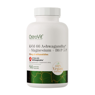 OstroVit KSM-66 Ashwagandha + Magnesium + B6 P-5-P 90caps