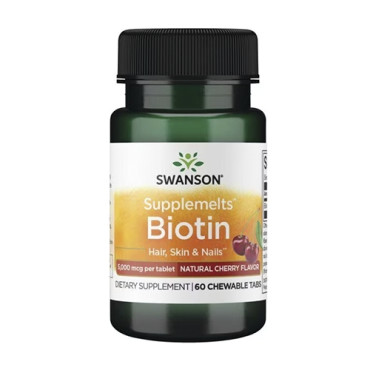 Swanson Biotin 60tabs (chewable) (Parim enne: 06.2024)