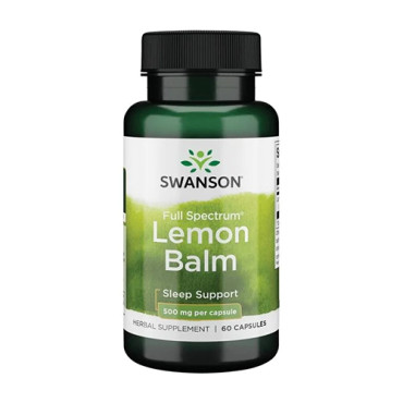 Swanson Full Spectrum Lemon Balm 500mg 60caps