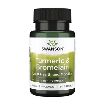 Swanson Turmeric & Bromelain 60caps (Parim enne: 12.2024)