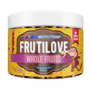AllNutrition Frutilove Whole Fruits Bananas In Milk Chocolate 300g