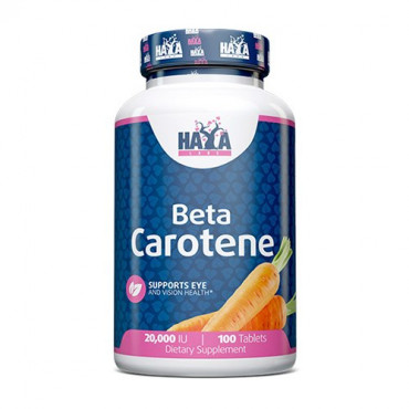 Haya Labs Natural Beta Carotene 20000IU 100tabs (Parim enne: 02.2024)