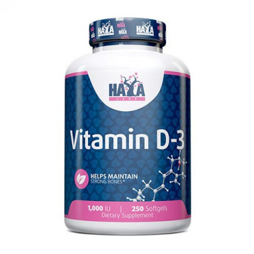 Haya Labs Vitamin D3 1000IU 250 softgels (Parim enne: 04.2024)