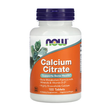 Now Foods Calcium Citrate 100tabs