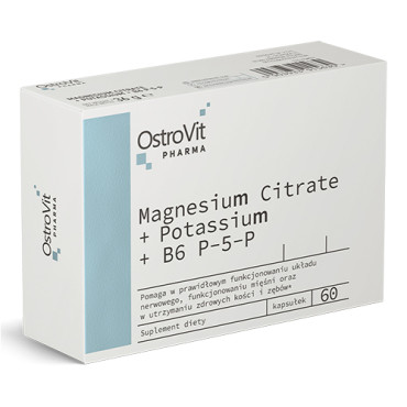 OstroVit Pharma Magnesium Citrate + Potassium + B6 P-5-P 60caps
