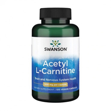 Swanson Acetyl L-Carnitine 500mg 100vcaps (Parim enne: 12.2024)
